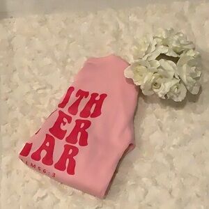 SHEIN new no tags faith over fear sweater size small.